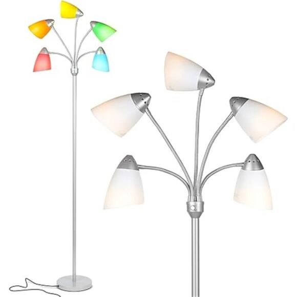 LED Floor Lamp – Multi-Head Dimmable Floor Lamp for Living Rooms & Offices - Picture 8 of 8